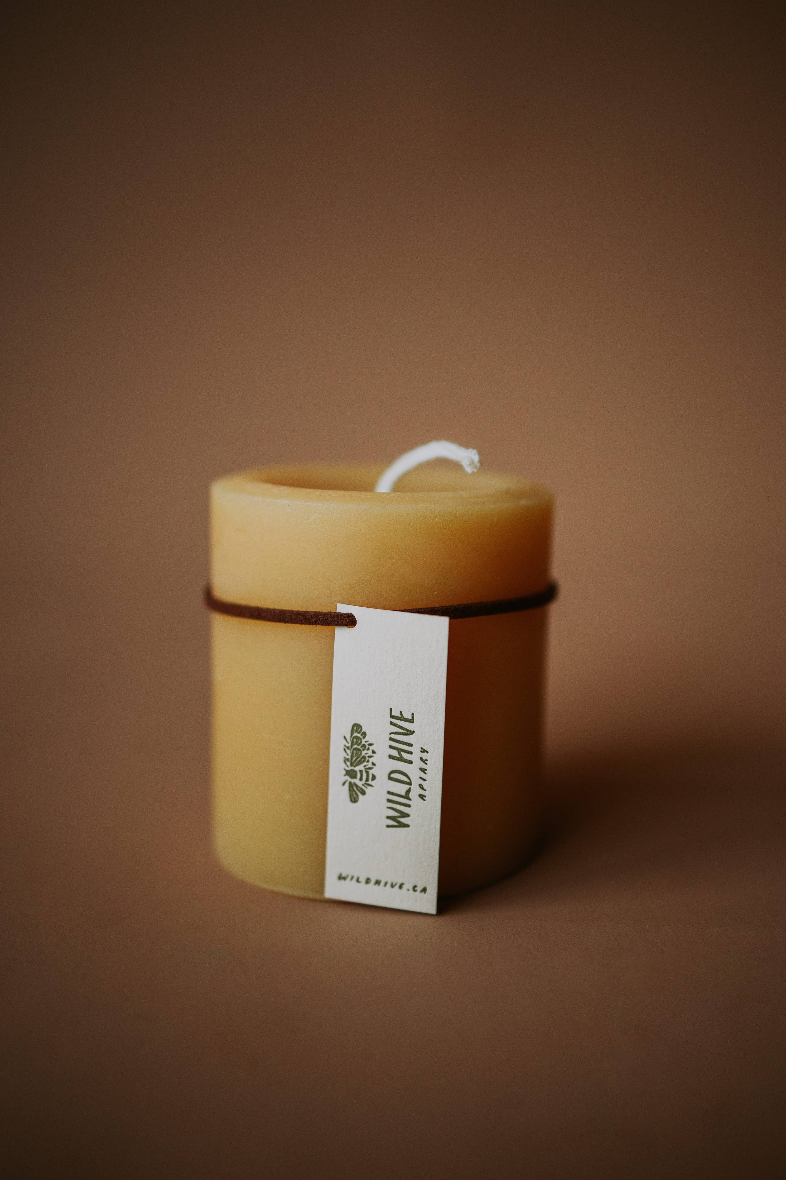 Beeswax Small Round Candle