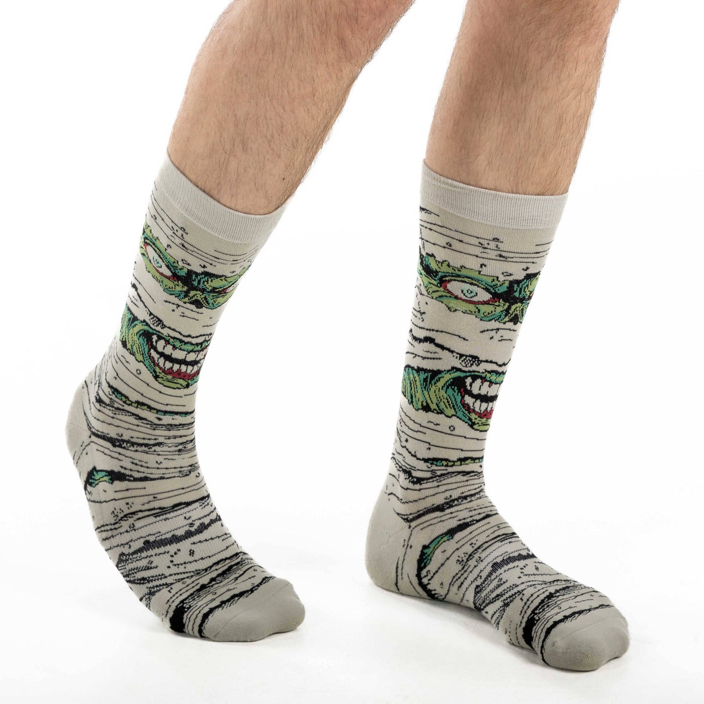 Chaussettes d'Halloween Momie Maléfique pour hommes