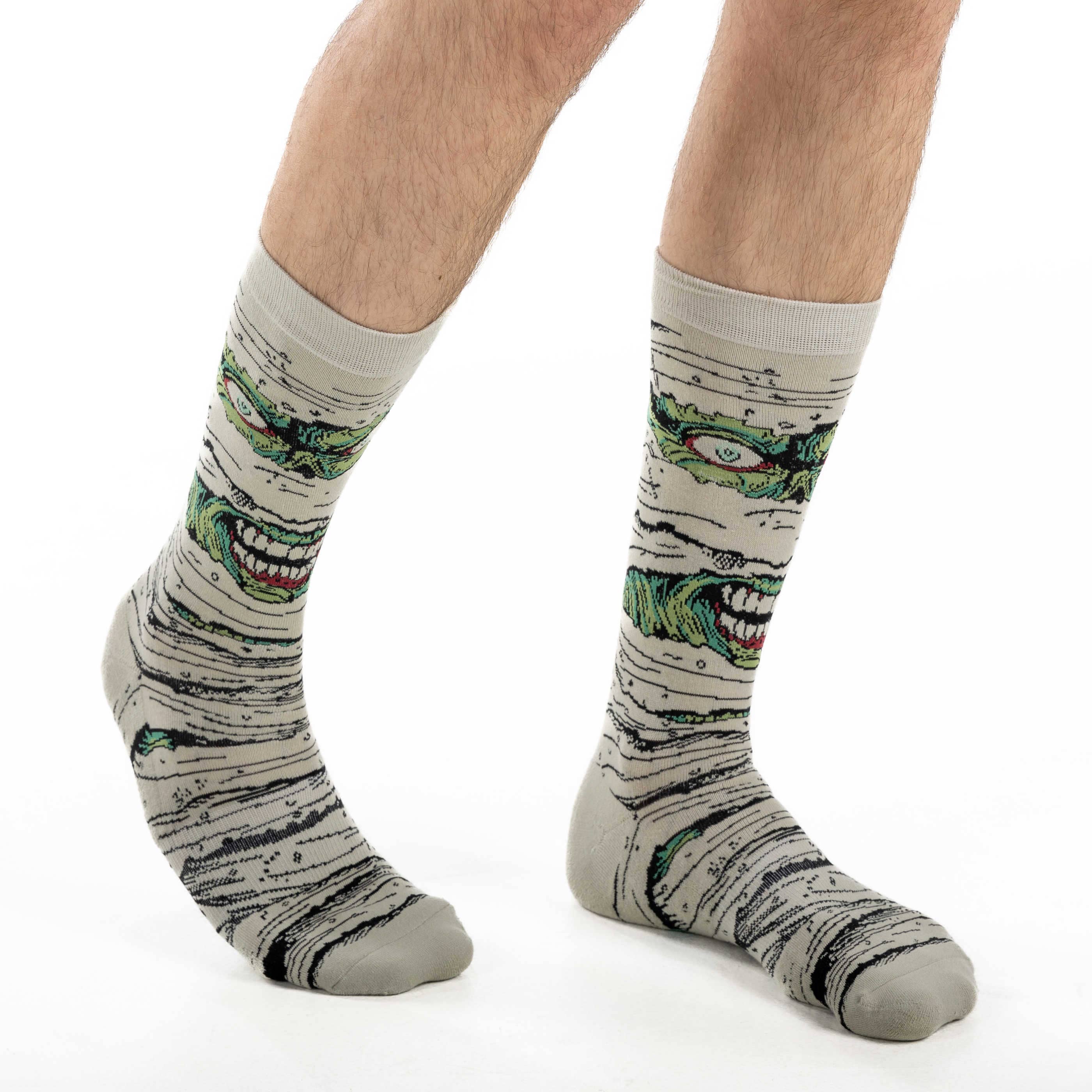 Men's Halloween, Evil Mummy Socks