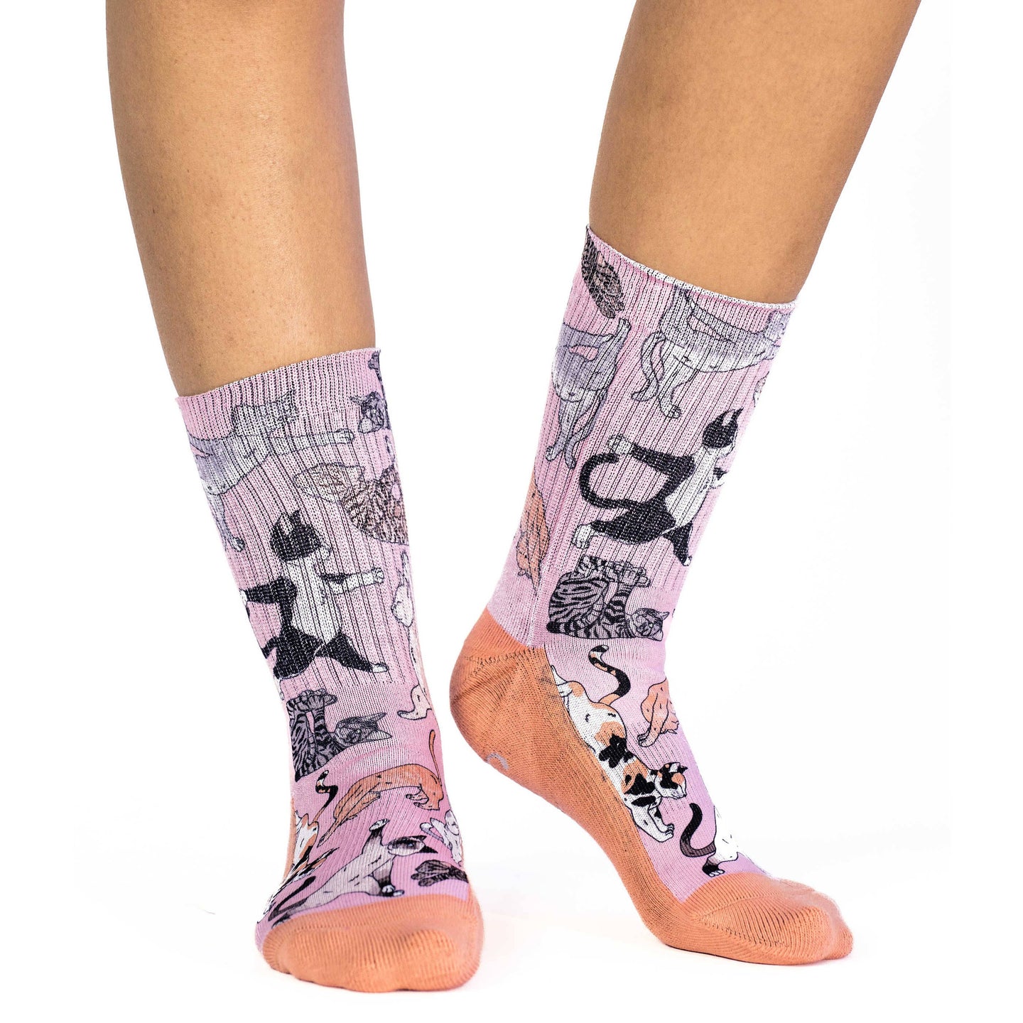 Women's Yoga Cats Socks
