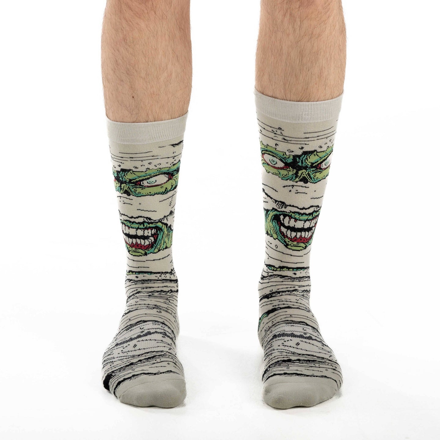 Chaussettes d'Halloween Momie Maléfique pour hommes