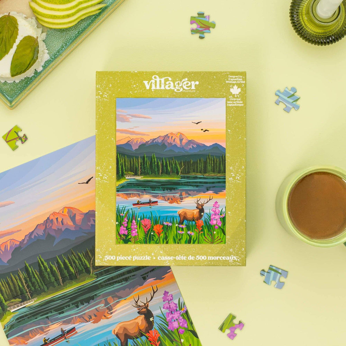 Jasper Flowers 500-Piece Puzzle