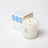 A white fresh laundry scented coconut soy candle with wooden wick in clear glass jar and matching angus oliver box