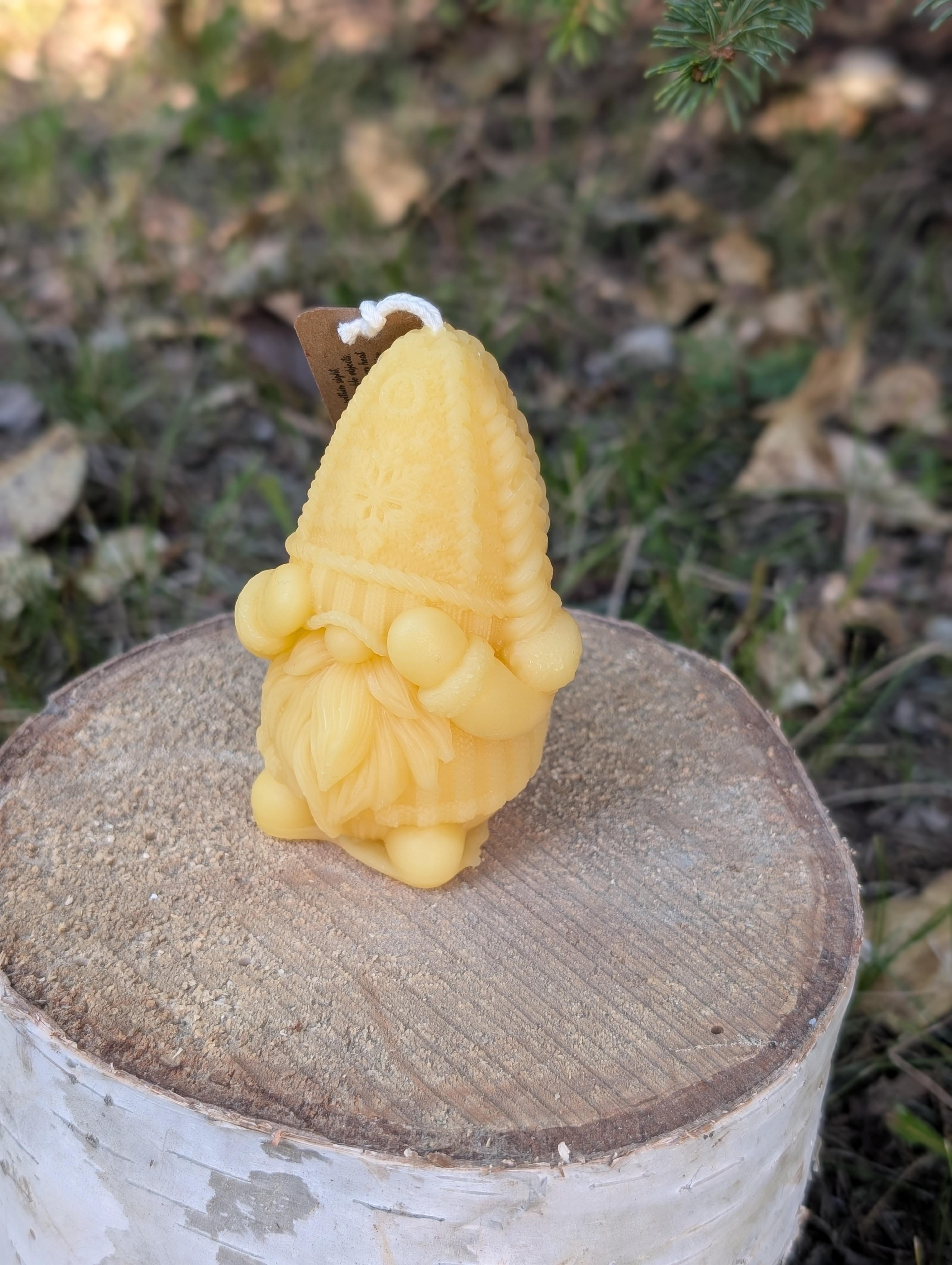 Gnome Candle / Nordic Nisse / 100% Beeswax Candle