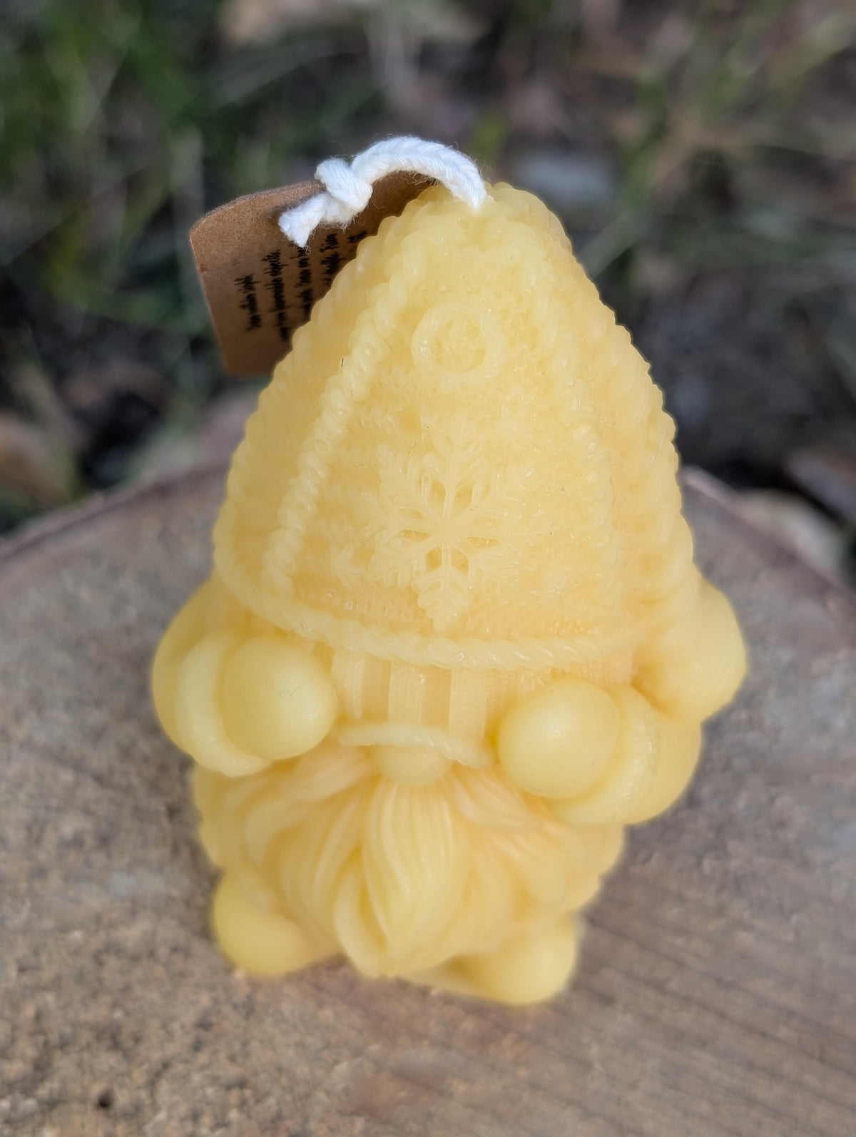 Gnome Candle / Nordic Nisse / 100% Beeswax Candle
