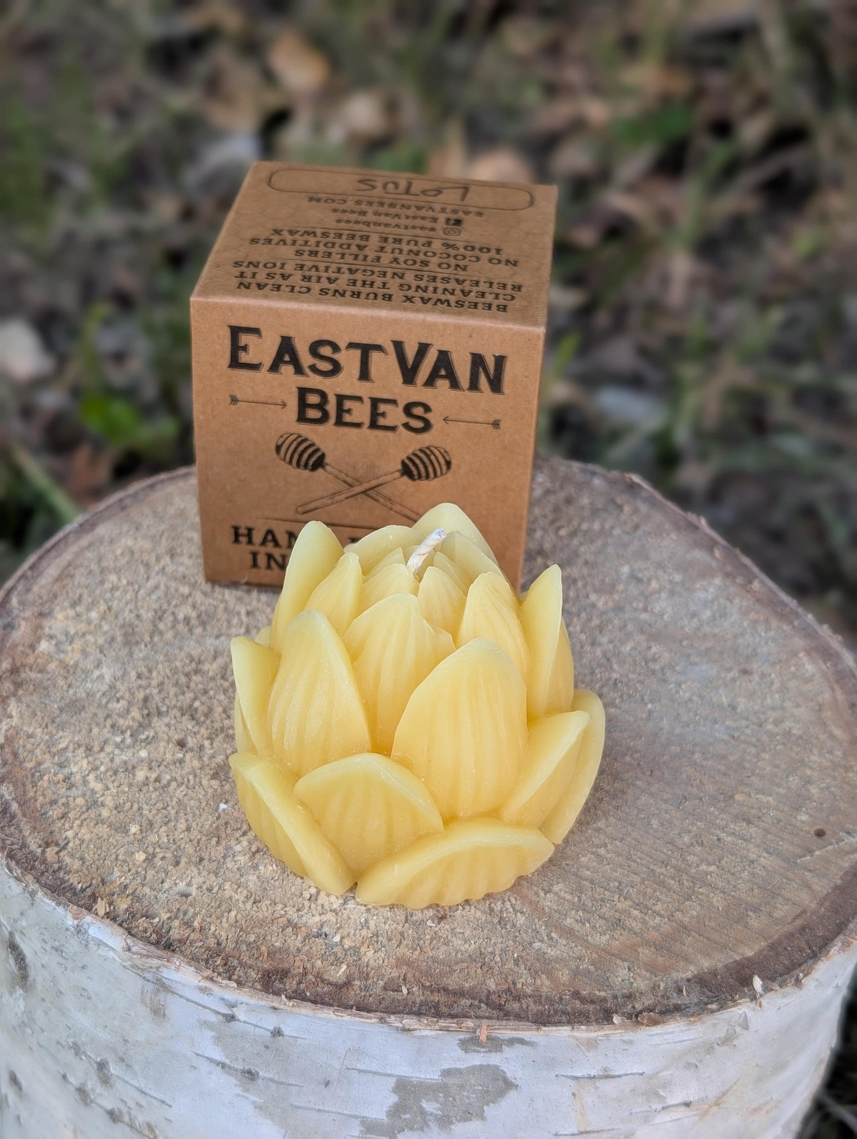 Lotus Flower - 100% Beeswax Candle