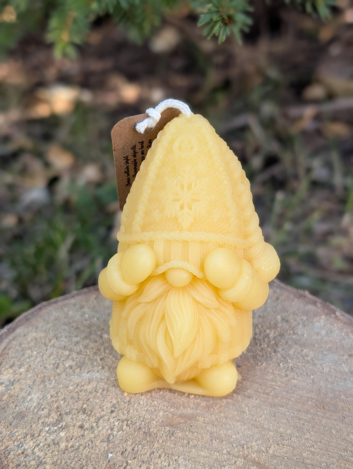 Gnome Candle / Nordic Nisse / 100% Beeswax Candle