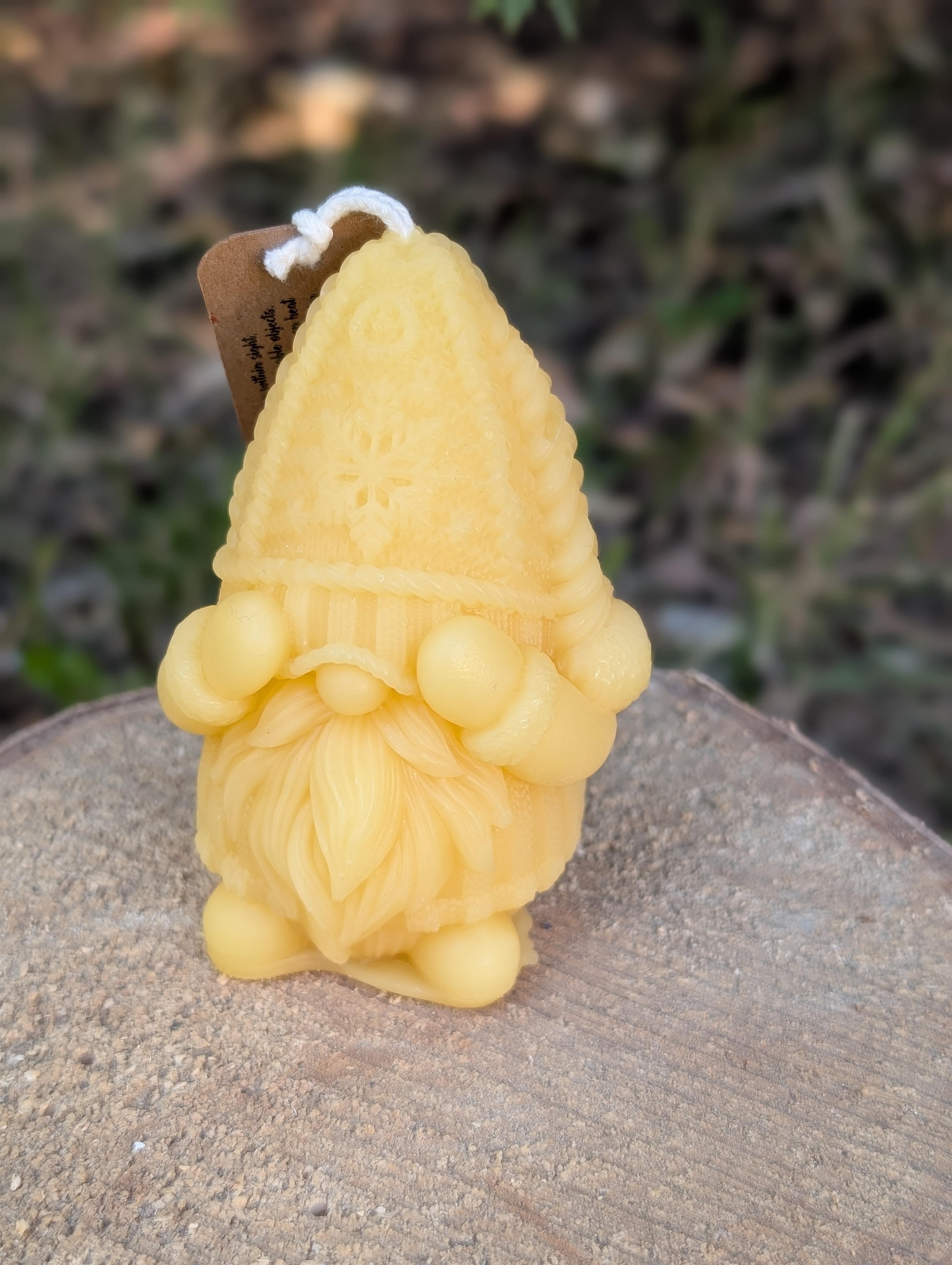 Gnome Candle / Nordic Nisse / 100% Beeswax Candle