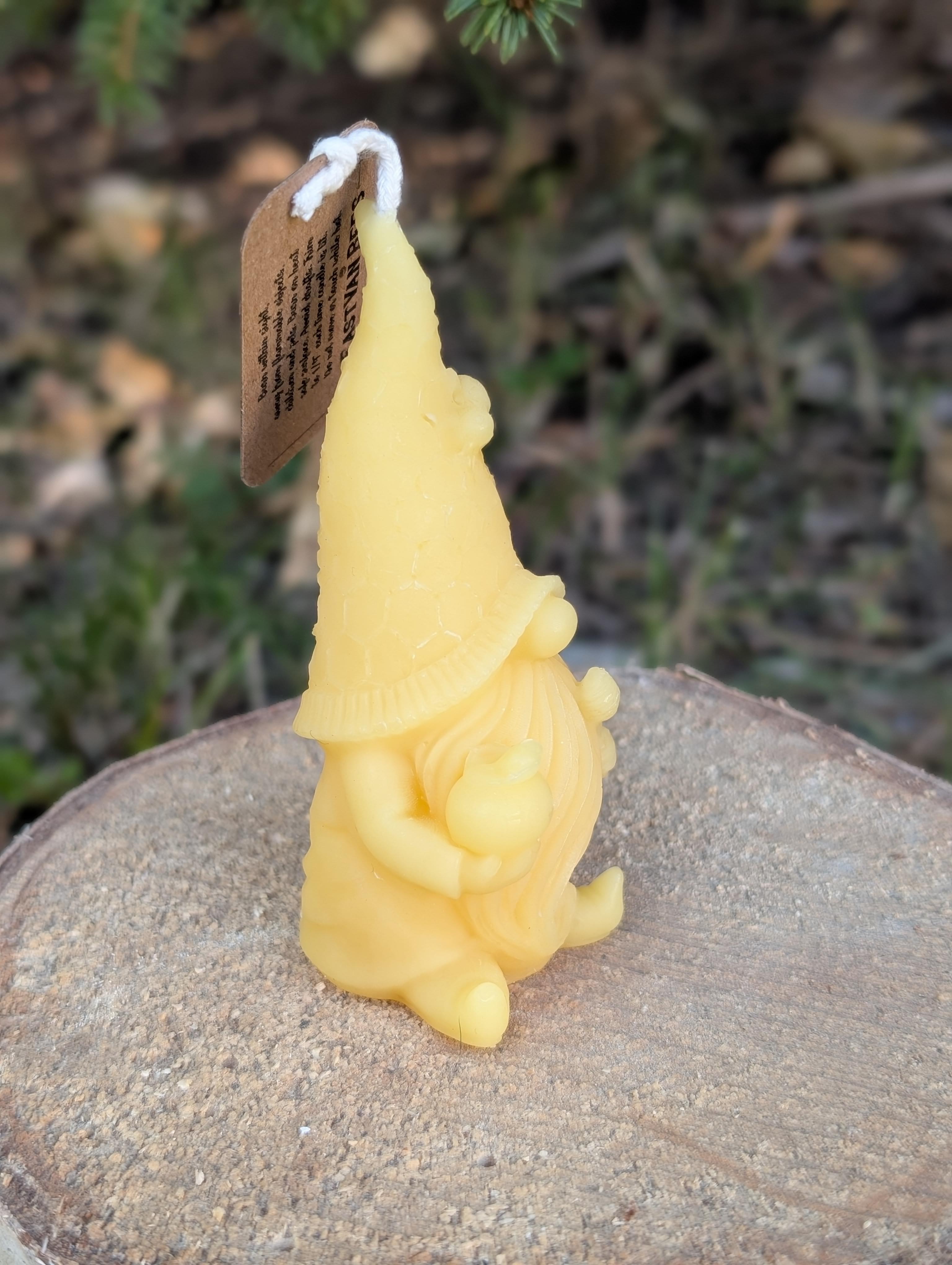 Beeswax Candle- Little Gnomes