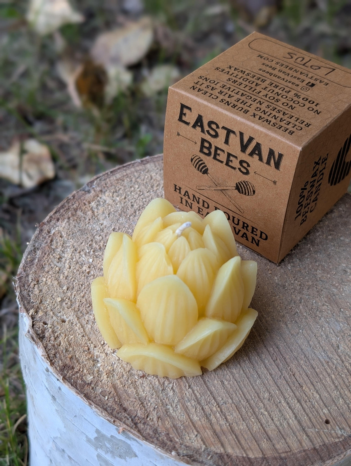 Lotus Flower - 100% Beeswax Candle