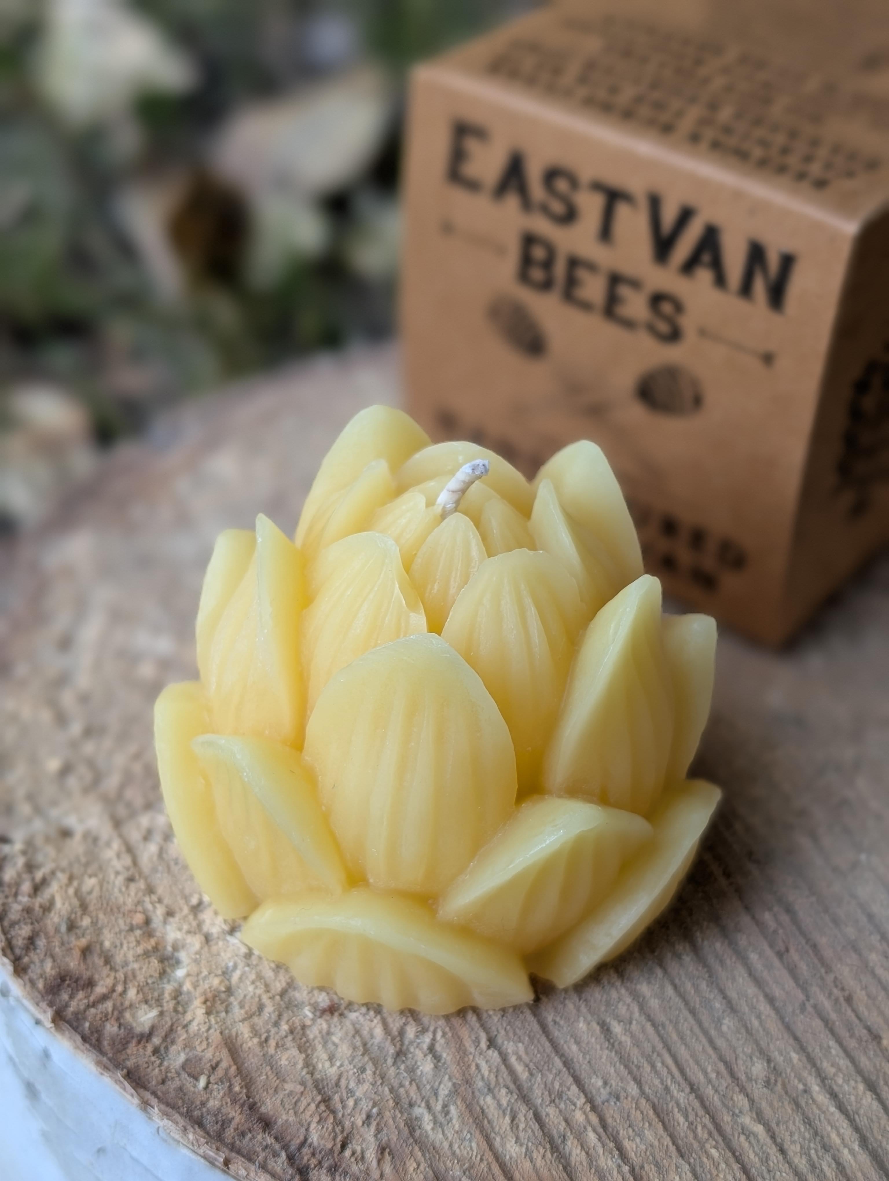 Lotus Flower - 100% Beeswax Candle