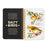 Salty birds sticker book with gold spiral binding and colorful shady birds stickers on white pages