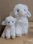 Super soft lambs white plush stuffed animal with fluffy texture and black button eyes perfect for cuddling