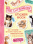 The cat’s meow sticker book by megan lynn kott features a vibrant yellow cover with playful cat illustrations