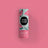 A cylindrical tube of mae mae watermelon flavored natural lip balm with mint green and pink cartoon watermelon design