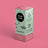 Mint and pink rectangular box of mae mæ watermelon natural lip balm with rabbit logo and canadian cruelty-free label