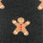 Women’s gingerbread bite merino wool socks with knitted gingerbread man design in tan red and white perfect for cozy days