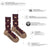 Dark brown women’s hedgehog merino wool socks with tan soles and toes offering breathable warmth and cozy wool socks
